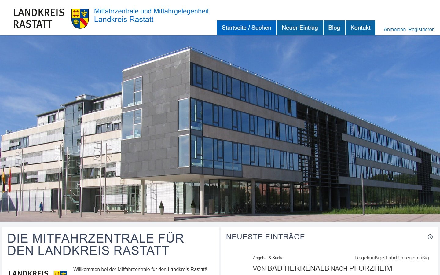 MiFaZ-Portal des Landkreises Rastatt